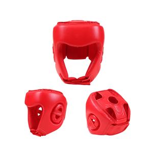 Protector de cabeza de boxeo de Taekwondo de clase alta, casco de cuero PU de seguridad profesional, logotipo personalizado, equipo de artes marciales de protección completa - Product Image 1