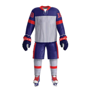 Ensemble d'uniformes de hockey sur glace en maille polyester confortable et personnalisé pour adultes, services ODM/OEM disponibles - Product Image 1