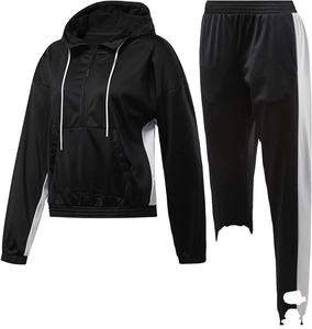 ยูนิเซ็กซ์ชุดออกกำลังกายผ้าคอตตอน/โพลีเอสเตอร์ผ้าคอตตอนแห้งเร็วระบายอากาศได้ดีมีฮู้ดซิปปรับแต่งได้อย่างเต็มที่ขนาดพอดีตัว - Product Image 1