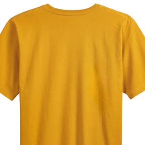 เสื้อยืดผู้ชายไซส์ใหญ่ สีมัสตาร์ด ผ้าฝ้ายพรีเมียม คอกลม แขนสั้น สไตล์ลำลอง โอเวอร์ไซส์ ทนทาน ใส่ได้ทุกวัน สตรีทแวร์ - Product Image 4