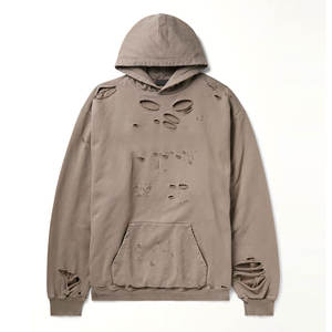 Sudaderas con Diseño Personalizado al por Mayor, Sudaderas con Efecto Desgastado de la Mejor Calidad a Precio Económico, Sudaderas con Efecto Desgastado de Moda OEM - Product Image 1