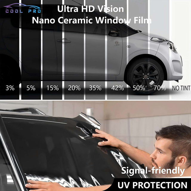 2ply Car Film Window Solar Uv Rejection Polarized 5% 20% 35% 70% VLT Insulfim Nano Carbon Car Window Tint Film Roll