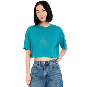 T-shirts pour femmes, style streetwear, coupe courte, imprimés à l'écran, 100% coton, écologiques, fabriqués sur mesure, mode été, hip-hop - Product Image 2