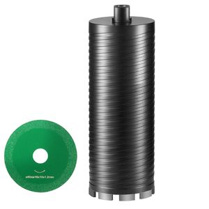 Punta diamantata da 4 pollici per foratura a umido/a secco per mattoni, blocchi e cemento con adattatore per punta pilota e attacco SDS Plus - Product Image 1