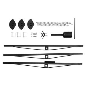 Stabilizzatore a Treppiede per Rimorchio Camper, Capacità di Carico 5000 LBS, Altezza Regolabile 35"-57", Accessori Esterni Stabilizzatori a Collo d'Oca - Product Image 5