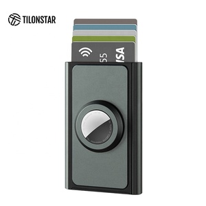 TILONSTAR TVC900at Metal Bank Card Case Holds 5-8 Cards Men's Portable Small Slim Pop up <b>Wallet</b> for Airtag Credit Card Holder - Product Image 1