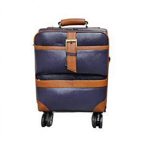 Bolsa de Viaje con Ruedas Unisex de Alta Calidad para Adultos, de Cuero Genuino, con Cierre, Gran Capacidad de 36-55L, Impermeable, para Viajes y Senderismo - Product Image 1