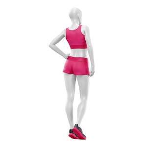 Conjunto Deportivo de Sujetador Deportivo Elástico y Pantalones Cortos para Mujer, Ropa Deportiva de Yoga con Estampado Personalizado para Mayoristas de Ropa Deportiva - Product Image 3