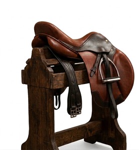 Selle de dressage western en cuir avec arceau en plastique, quincaillerie durable nickelée - Product Image 6