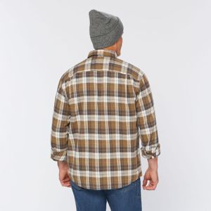 Men's Knitted <b>Flannel</b> Shirt Classic Long Sleeve Button-Up Breathable Eco-Friendly Quick Dry Casual Outdoor Wear Durable <b>Top</b> - Product Image 1