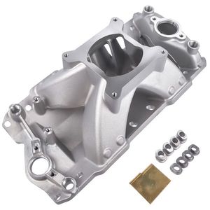 Collettore di Aspirazione in Alluminio Monoplano Personalizzato per Chevy Small Block SBC 350 400 3000 7500 1957-1995, Compatibile con A1 135i - Product Image 2