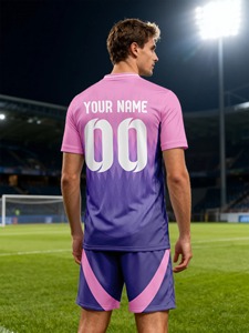 ชุดเสื้อฟุตบอลชายแบบแห้งเร็วสั่งทำพิเศษ ผ้าโพลีเอสเตอร์ 100% ชุดฝึกซ้อมฟุตบอล พิมพ์ลายด้วยความร้อนด้านหน้า ชุดทีม - Product Image 2
