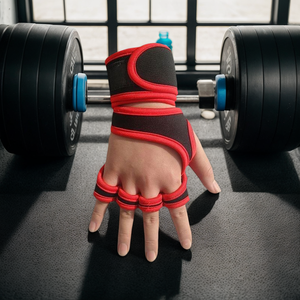 Gants de fitness personnalisés avec logo, en matériaux de plongée, silicone alvéolé antidérapant, pour le cyclisme - Product Image 4