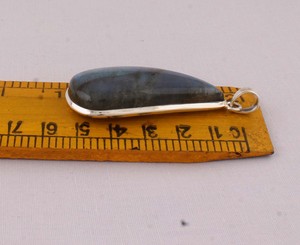 Handmade Labradorite Pendant 925 Sterling <b>Silver</b> Vintage Bohemian Style Flashy Stone Necklace Fine Jewelry Supplier Custom - Product Image 5