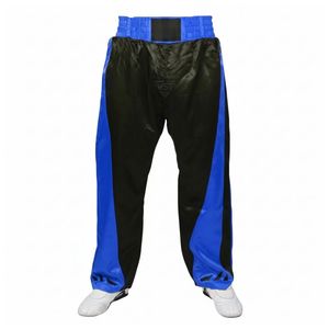 Pantalon de grappling noir satiné pour entraînement MMA, pantalon de kickboxing, équipement d'arts martiaux, couleur unie, pantalon professionnel de grappling - Product Image 4