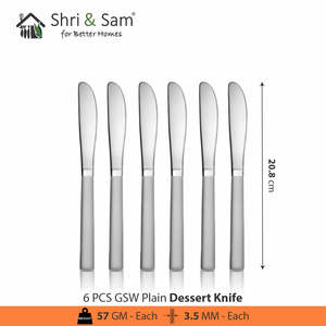 24 PCS Stainless Steel Essential Cooking Tools Cutlery Set 6 Pcs Tea Spoon 6 Pcs <b>Dessert</b> Spoon 6 Pcs <b>Dessert</b> <b>Fork</b> Knife - Product Image 5