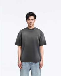 เสื้อยืดคอตตอนทรงโอเวอร์ไซส์แบบวินเทจ ล้างสีด้วยกรด สไตล์สตรีทแวร์ ผลิตโดยผู้ผลิต OEM สำหรับทั้งชายและหญิง - Product Image 3