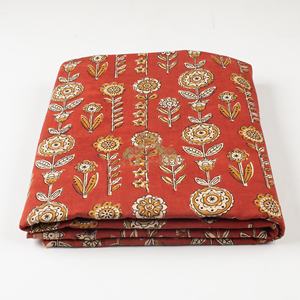 Tissu en coton Bagru imprimé à la main, motif floral, pour vêtements et kurtis - Product Image 5