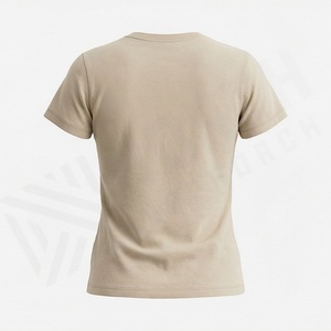 เสื้อยืดโอเวอร์ไซส์ผ้าฝ้ายสำหรับผู้หญิง พิมพ์โลโก้ตามสั่ง สำหรับแบรนด์แฟชั่นและไลน์สินค้าแฟชั่นทันสมัย สีสันปรับแต่งได้ คุณภาพพรีเมียม - Product Image 2