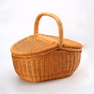 Custom label accept rattan picnic basket round <b>storage</b> <b>hamper</b> highest quality weaving baskets - Product Image 4