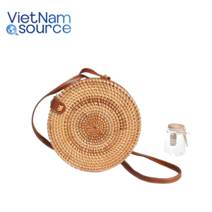 Eco-Friendly Handmade Rattan Crossbody <b>Bags</b> <b>Women</b> <b>Accessories</b> - Handicraft Vietnam Source - Product Image 1