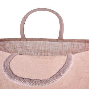 Premium Quality Eco-Friendly Jute Shopping Bag with Weaved <b>Padded</b> Handle Custom Pattern Daily Usage High Quality Product Price - Product Image 5