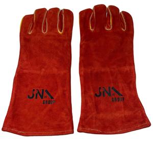 Venta al por mayor de guantes de soldadura de doble capa de piel de vaca a mano resistente al desgaste y aislamiento térmico Protección Laboral para soldadores - Product Image 1