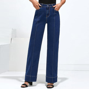<b>Women's</b> Mid Soft <b>Corduroy</b> Jeans Breathable Eco-Friendly Anti-Wrinkle Regular Fit Straight Long-Lasting Work Street Style - Product Image 3