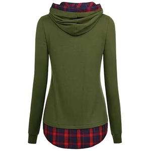 Hoodie personnalisé imprimé avec doublure en polaire, coupe ample et finition côtelée, pour femmes - Product Image 2