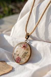 Modern Oval <b>Resin</b> Pendant Necklace for Daily Wear Boho Style Turquoise <b>Resin</b> Necklace Gift for Women - Product Image 2