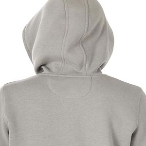 Sweat-shirt à capuche oversize pour femme, couleur unie, mélange de coton, pull décontracté, streetwear, manches régulières, respirant, tricoté - Product Image 3