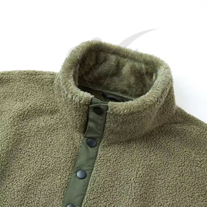 Veste d'hiver en polaire écologique à fermeture éclair sur le devant, grande taille, fabriquée avec des matériaux de haute qualité, confortable pour les consommateurs soucieux de l'environnement - Product Image 3