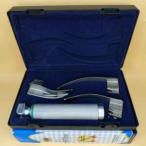 LAPA-733071-2-2 Laringoscopio Macintosh de Fibra Óptica, Juego de 3 Hojas (1-2-3), Mango para Adultos, Hojas de Calidad Premium, Esterilización en Autoclave - Product Image 1