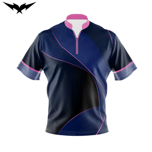 Custom Logo Sublimated Bowling Jerseys Personalized Bowling <b>Shirts</b> For Men Printed Designs Short Sleeve - Product Image 3