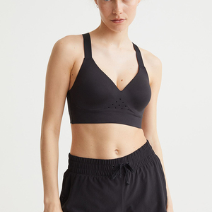 Workout Running High <b>Stretch</b> Sportswear Sports <b>Bra</b> Women Wear Knitted Yoga Sports <b>Bra</b> Tops Front - Product Image 3