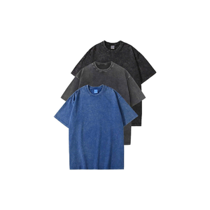 Quality Cotton Oversized Retro Mineral Wash <b>T</b>-<b>Shirt</b> Quality Cotton Soft Custom DTG Print Acid Wash <b>T</b>-<b>shirt</b> Heavy Relaxed Square - Product Image 1