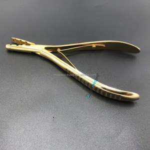 Pinzas Profesionales Multifuncionales de Acero Inoxidable de Grado Quirúrgico con Baño de Oro de 24K para Extensiones de Cabello con Microperlas - Product Image 5