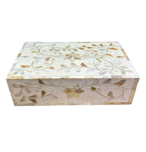 Boîte à bijoux en bois avec incrustation de nacre et d'os, cadeau de Noël, écologique, GIFTY CRAFT GC-691, multi-capacités - Product Image 3