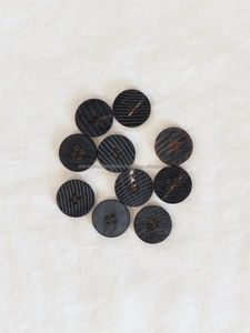 Buffalo Ox Horn Button Quality Custom Round 4-Hole 4 Hole Horn Resin Sewing Button Fashion 4 Holes Buttons for Clothes <b>Shirt</b> - Product Image 4