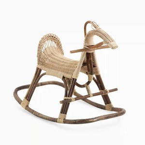 Jouets chevaux à bascule pour bébé, prix le plus bas, jouet écologique pour enfant, animaux à chevaucher en rotin de haute qualité - Product Image 3