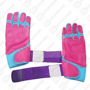 Guantes de Bateo de Cuero Multicolor de Alta Calidad SAAR INDUSTRIES, con Cierre de Velcro, Ambidiestros y Duraderos, Precio al por Mayor - Product Image 2