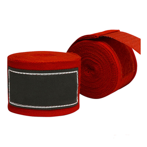 Bandages de boxe élastiques de haute qualité de 180 pouces avec poignées, en coton respirant, pour le MMA et les activités sportives en salle de sport - Product Image 1