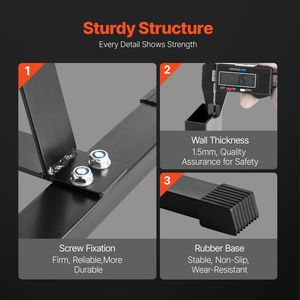 Standard 1-Inch <b>Weight</b> Plate <b>Tree</b> with 500 Lbs Load Capacity Bench and Rack Frame for <b>Weight</b> Plates - Product Image 5