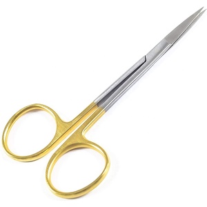 Vente flash - Ciseaux à iris professionnels SURGIMPEX en acier inoxydable, manche doré, ciseaux chirurgicaux médicaux de haute qualité, certifiés CE - Product Image 1