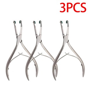 BAFA SURGICAL INSTRUMENTS Juego de 3 Pinzas para Extraer Coronas Dentales, Clase II, Herramienta de Odontología con Punta de Goma - Product Image 1