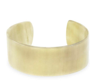 Bracelets faits à la main en corne de buffle naturelle, écologiques, bijoux de mode, design couleur corne naturelle - Product Image 3