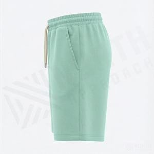 Shorts pour hommes de haute qualité, article très vendu pour l'été, 100% coton molletonné, logo imprimé DTF personnalisé, streetwear haut de gamme - Product Image 3