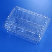 Barquette jetable transparente écologique OPS avec couvercle pour l'emballage alimentaire, idéale pour la restauration et l'usage domestique