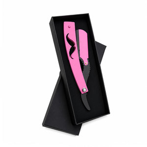 Navaja de Barbero Recta Plegable de Acero Inoxidable de un Solo Filo - Product Image 1