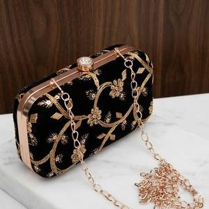 กระเป๋าคลัทช์งานปักลูกปัดคริสตัลเพชรประดับมุกสำหรับงานเลี้ยงงานแต่งงานทำมือสำหรับสุภาพสตรี - Product Image 6